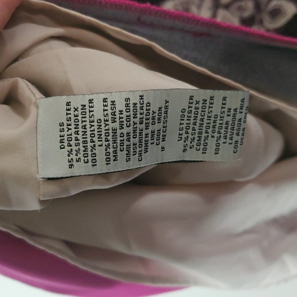 Eliza J Black White Dress Size 10 Pink Hems Wedding Guest Party Zip Back Closure - Picture 7 of 10